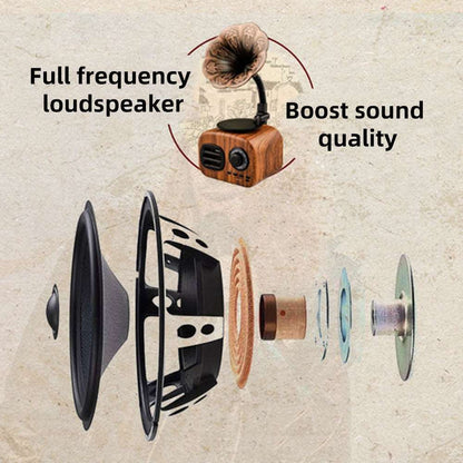 Retro Phonograph Bluetooth Radio Speaker