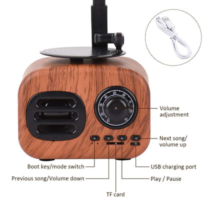 Retro Phonograph Bluetooth Radio Speaker