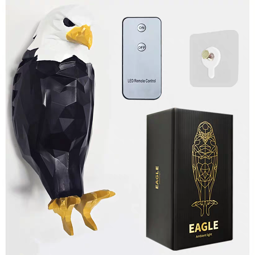 Luminous 3D Eagle Wall Lamp