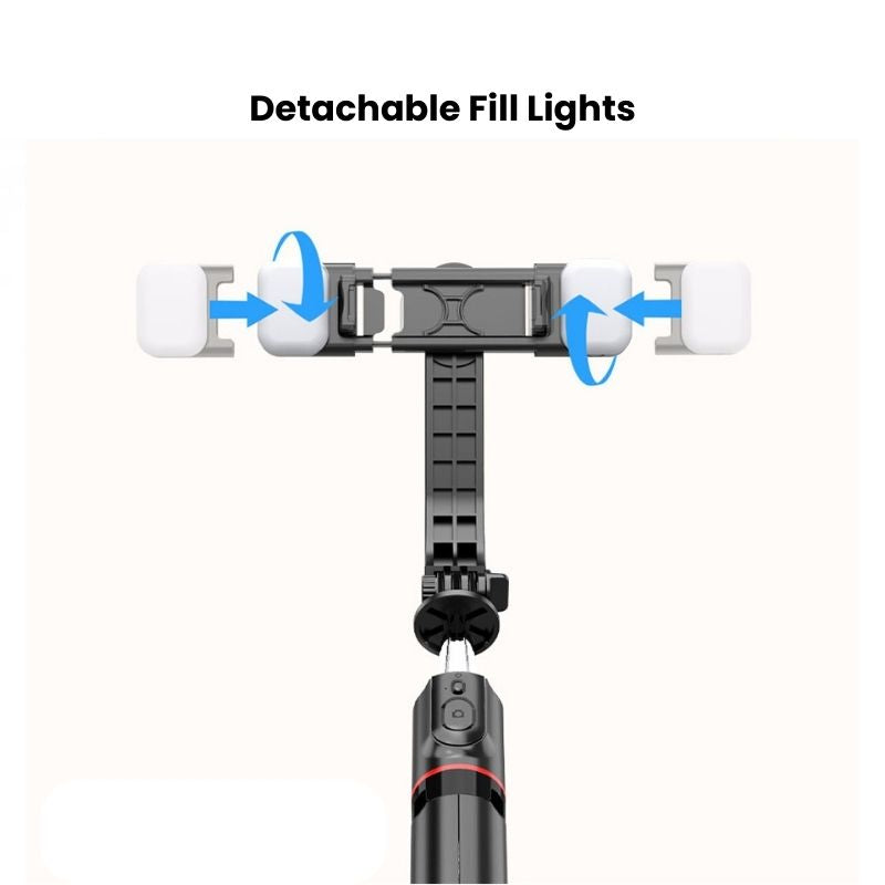 3-In-1 Selfie Stick/Tripod with Fill Lights