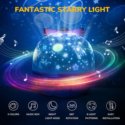 Magic Nightlight Projector & Bluetooth Speaker 3.0